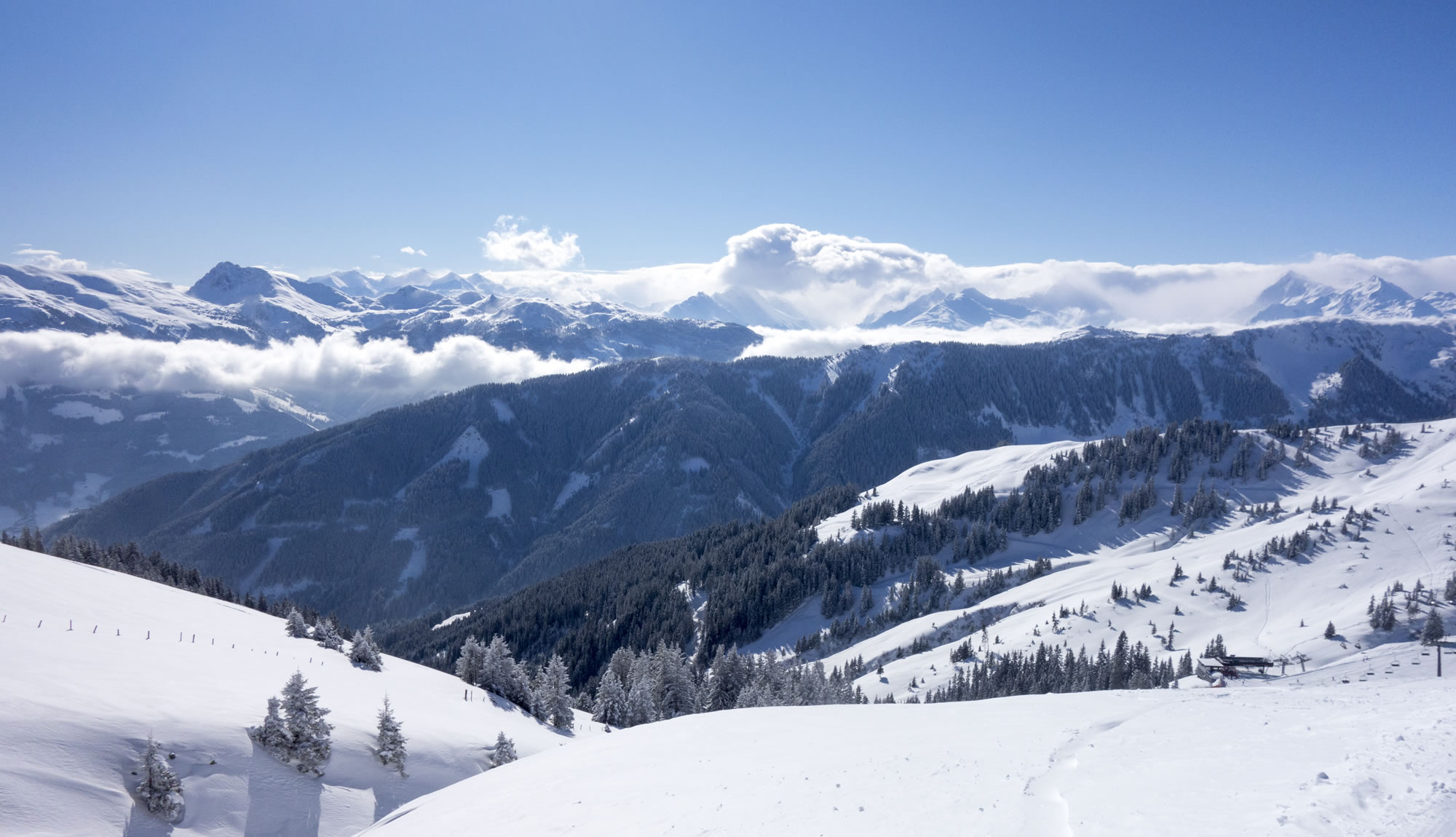 Winterlandschaft im Urlaub in der Pension Grundnerhof in Haus im Ennstal.